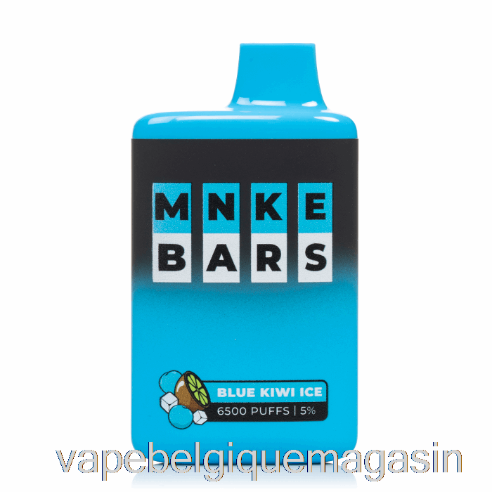 Vape Belgique Mnke Bars 6500 Jetable Bleu Kiwi Glace